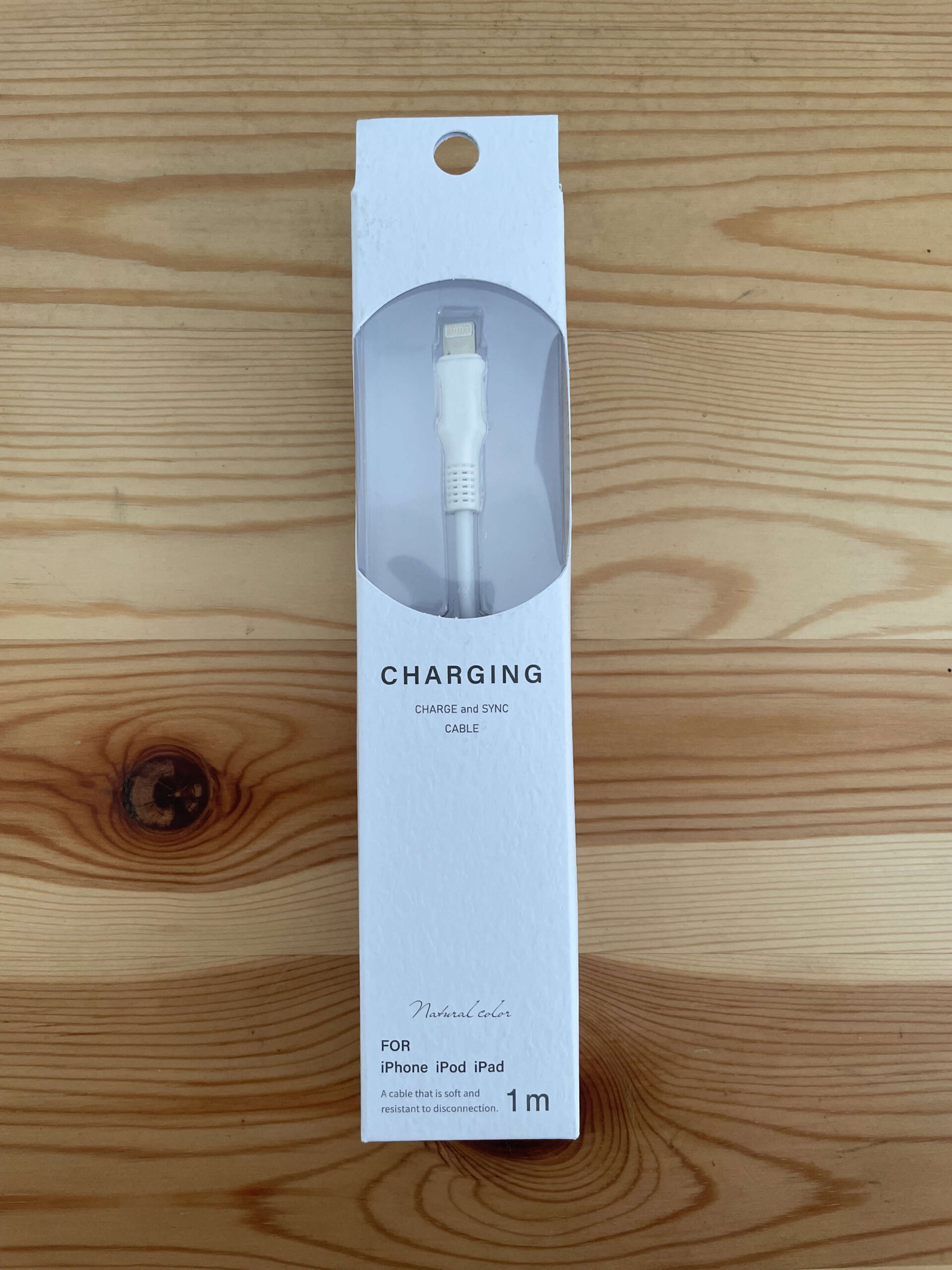 スリコで300円のライトニングケーブル「CHARGING」を買って使ってみた｜ChorotenBlog